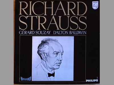 Disco LP GÉRARD SOUZAY & DALTON BALDWIN - Richard Strauss 835251AY Philips 1971 Países Bajos Clásico Usado