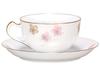 Okura Pottery Art, Cherry Blossom Series, 3rd Edition "Hatsumiyozakura" Cup & Saucer, Coffee/Tea, Approx. 235cc, Made In Japan, 1c/a682-3
