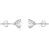 Jewels Prim 6 Ct Round Cut Diamond Stud Earrings White Gold 925 Silver Screw Back Earrings For Women's Classic Jewellery