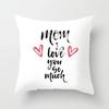 Mother's Day Throw Pillow Cover for Sofa Pillow Case Home Decor Polyester Cushion Cover Gift for Mom Housse De Coussin