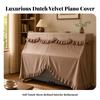 Velvet Piano Cover Dust-Shield for Home Music Rooms, Living Rooms