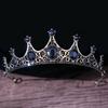DIEZI Baroque Vintage Princess Queen Bridal Crown Headwear Crystal Tiara For Women Wedding Crown Hair Dress Accessories Zircon