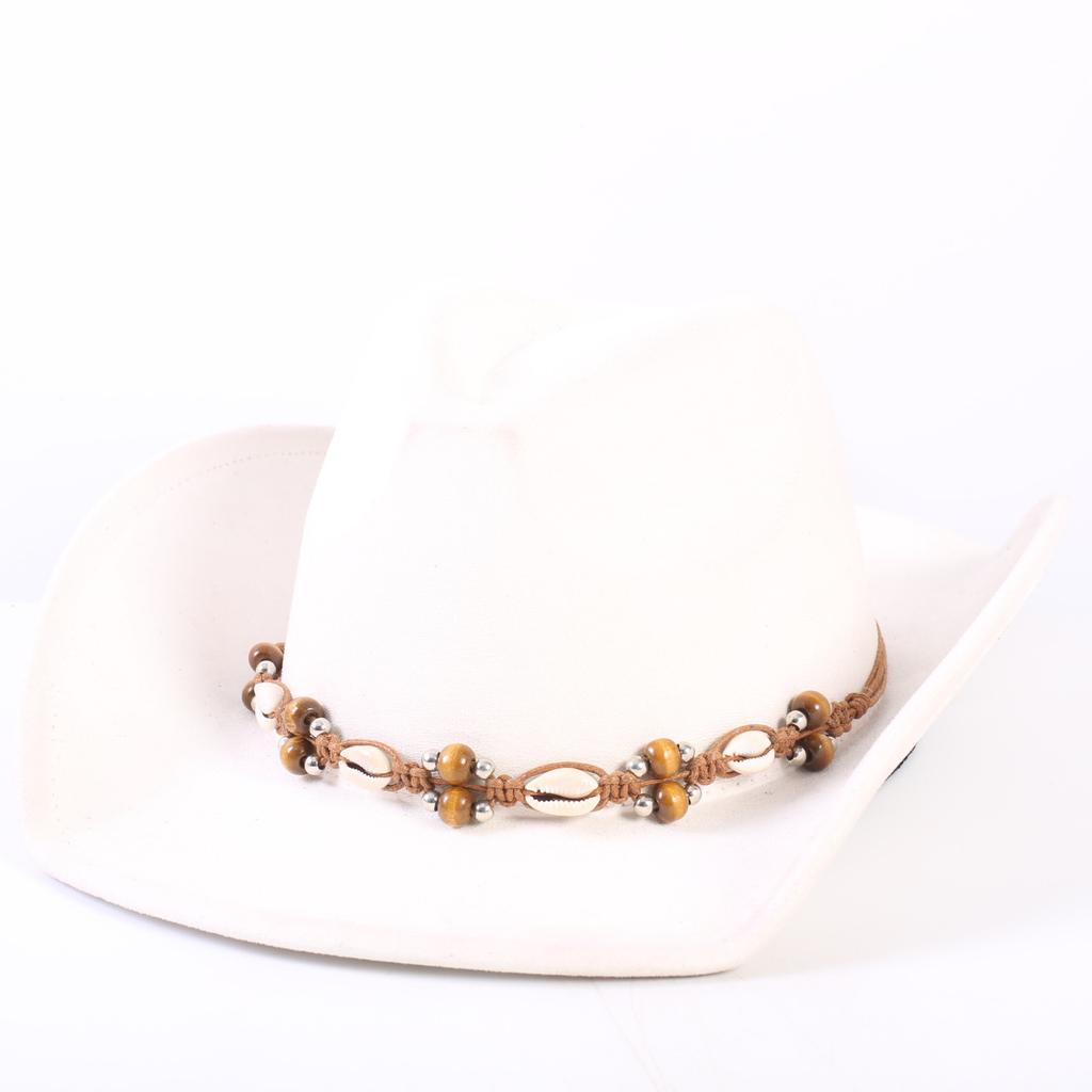 Popular European and American Classic Suede Western Cowboy Hat, Men's and Women's Fashion Big-brimmed Top Hat Shade