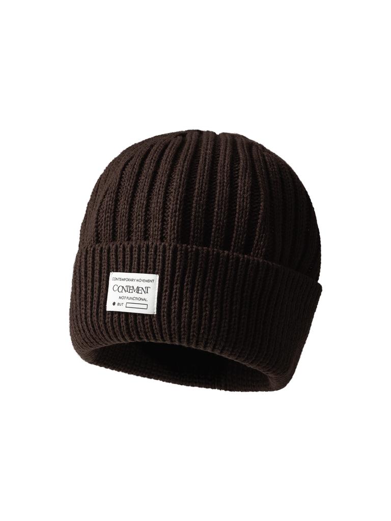 CONTEMENT Ribbed Cuff Beanie