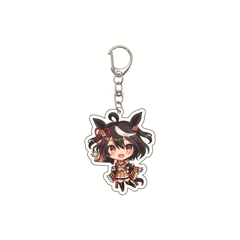 6CM Cute Anime Pretty Derby Shuttle Mejiro Mcqueen Symboli Rudolf Kawaii Acrylic Keychain Game Jewelry Cosplay Props