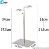 Adjustable Stainless Steel Floor-Standing Bag Display Stand for Women's Bags