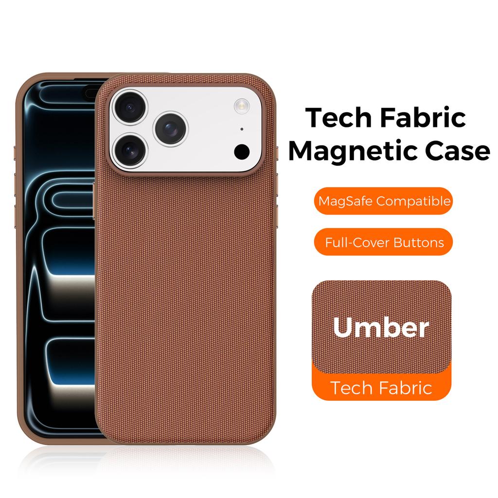 Original Techwoven Fabric Phone Case for IPhone 17 Air 16 15 14 13 12 11 Pro Max for MagSafe Magnetic Soft Shockproof Back Cover