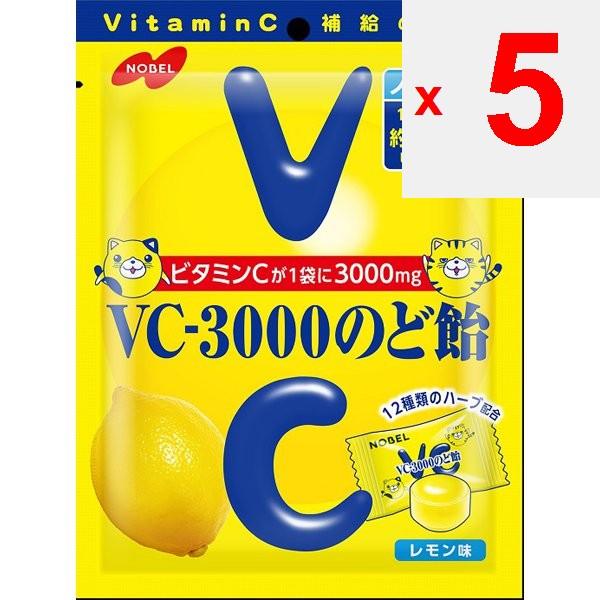 NOBEL VC-3000 pastylka do ssania na gardło 90g [bez cukru]. Zawiera 3000 mg witaminy C, 12 ziół i ekstrakt z pigwy Zawiera 3000 mg witaminy C, 12 ziół i pigwę