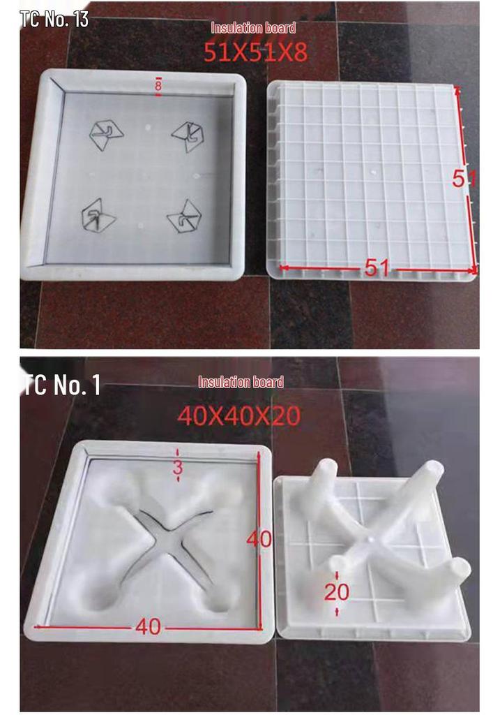 Flat Template PC Mold Injection Bending Line Plastic Cover Plate for Floor Heating Insulation.