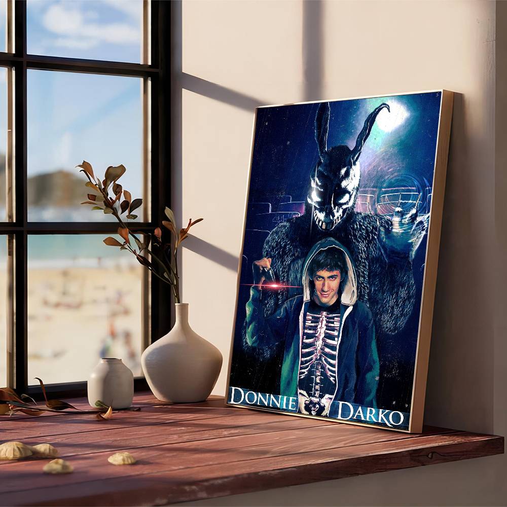 Film Horror Classico Donnie Darko Poster Vintage Adesivo Kraft Retro Adesivo Fai da Te Stanza Bar Caffetteria Decorazione Stanza Kawaii