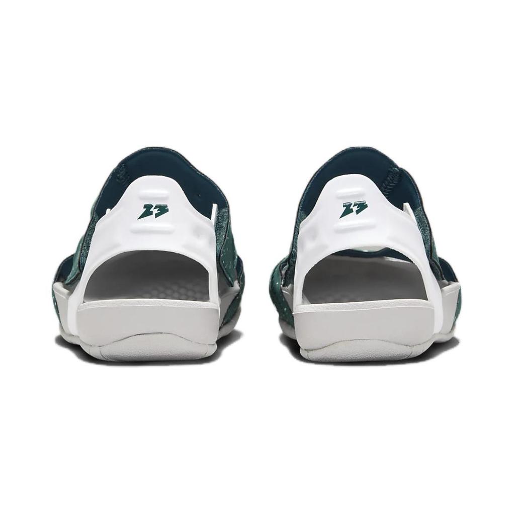 Jordan Flare Comfortable Breathable Soft Casual Non-Slip Wear-Resistant Lightweight Childrens Sandals Kids sandals White Green CI7849303