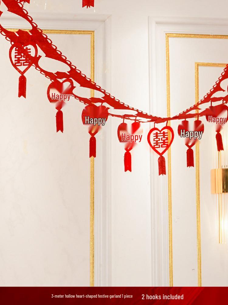 Romantic Chinese Wedding Ceiling Decorations for Living Room and Bedroom