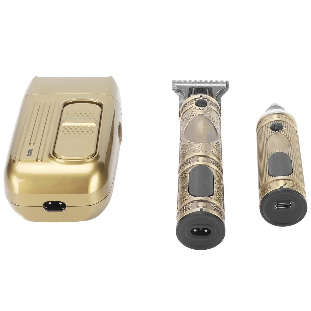 3 In 1 Electric Hair Trimmer LCD Display Rechargeable Professional Beard Grooming Nose Hair Clipper