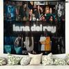 Lana Del Rey Poster Wandteppich Ästhetisches Wandbehang Gedruckter Stoffdecke Dekorative Wandteppiche für Schlafzimmer Wohnzimmer Heimdekoration