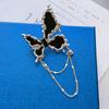 New Brooch Black Butterfly Sweater Accessories Corsage Women's Design Niche Exquisite High-end Cold Style Brooch