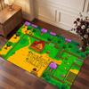 Stardew Valley Teppich Weich Dick Rutschfest Boden Teppich für Schlafzimmer Wohnzimmer Heimdekoration