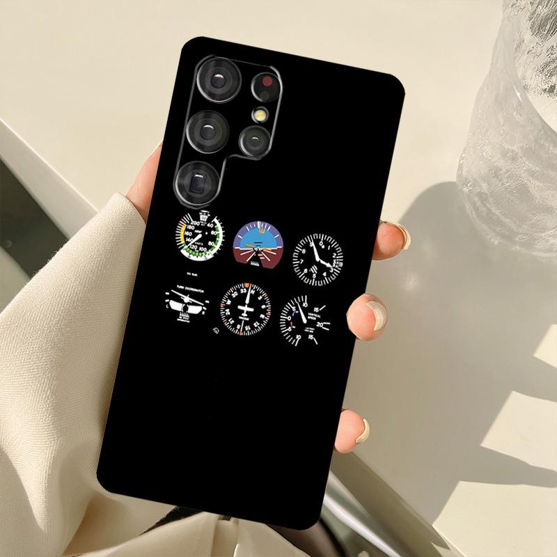 Aviation Aeroplane Pilot Cockpit Case For Samsung Galaxy S22 S21 Ultra Note 20 S8 S9 S10 Note 10 Plus S20 FE S21 FE Cover