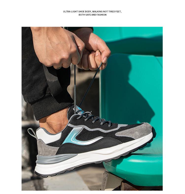 Men's Lightweight Summer Work Shoes: Anti-Smash, Anti-Puncture, Wear-Resistant, Slip-Resistant, Breathable, Anti-Odor, and Insulated