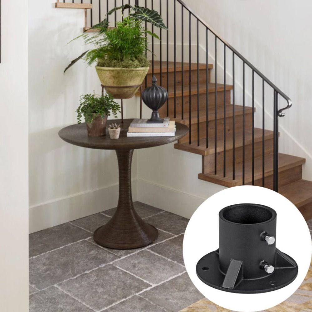 Metal Flange Chain Link Fence Post Base Floor Flange Post Mount Flange Base  Post Mounting