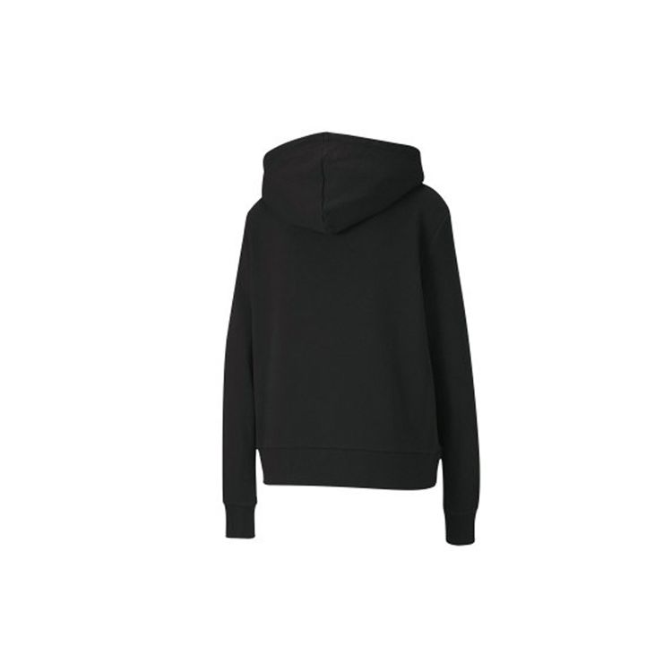 Puma Classics Logo Hoodie Women Tops Black 595915-81