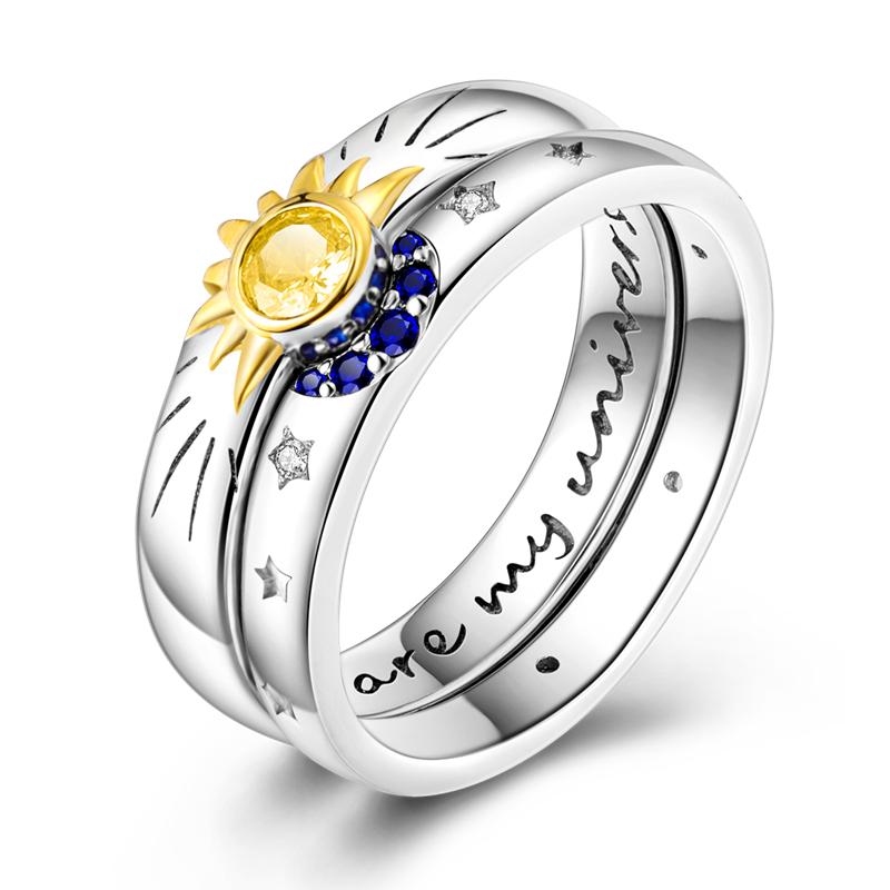 925 Sterling Silver Rings for Women Sparkling Princess Ring Engagement Wedding Anniversary Gift Jewelry 2025