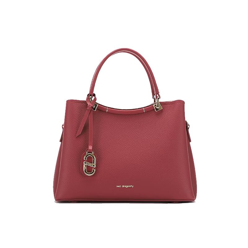 Red Dragonfly Genuine Leather Wedding Handbag