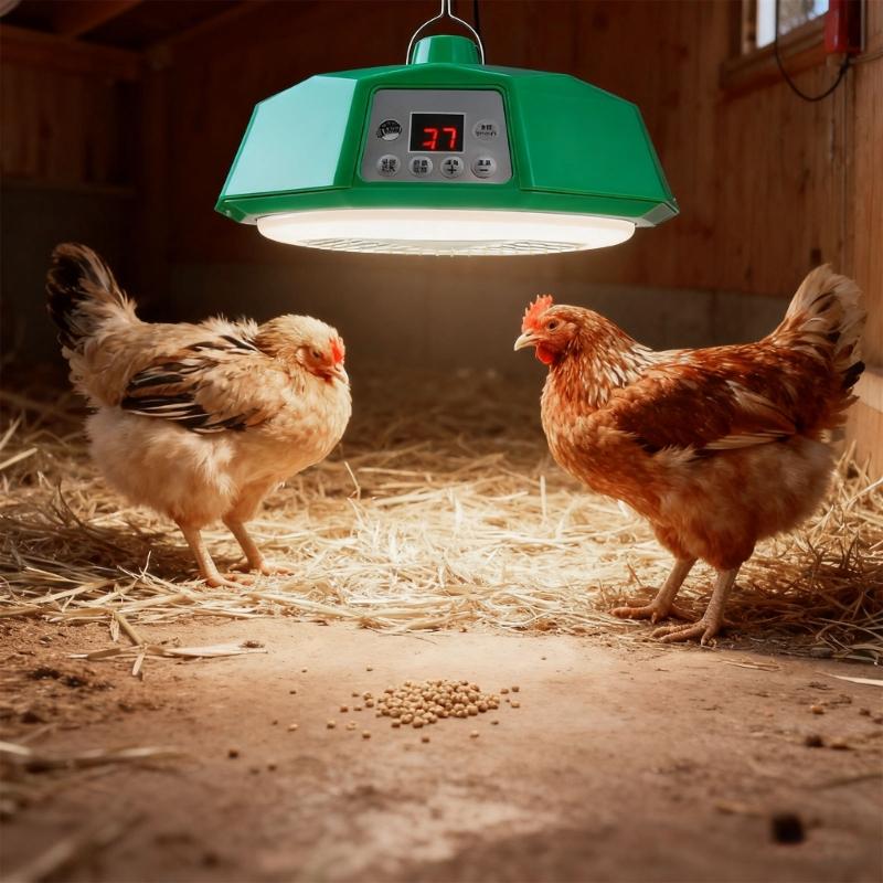 500W Heat Lamp Light for Piglets Animal Enclosures and Bathroom Shower Heating