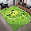 Grinch Party Style Crystal Velvet Rug, Soft Anti‑Slip Crystal Velvet Carpet for Living Room Bedroom Home Decor