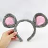 Plush Mouse Ears Headbands Cartoon Animal Ears Hair Hoop Cute Bear Ears Hairband Halloween Party Costume Photo Props