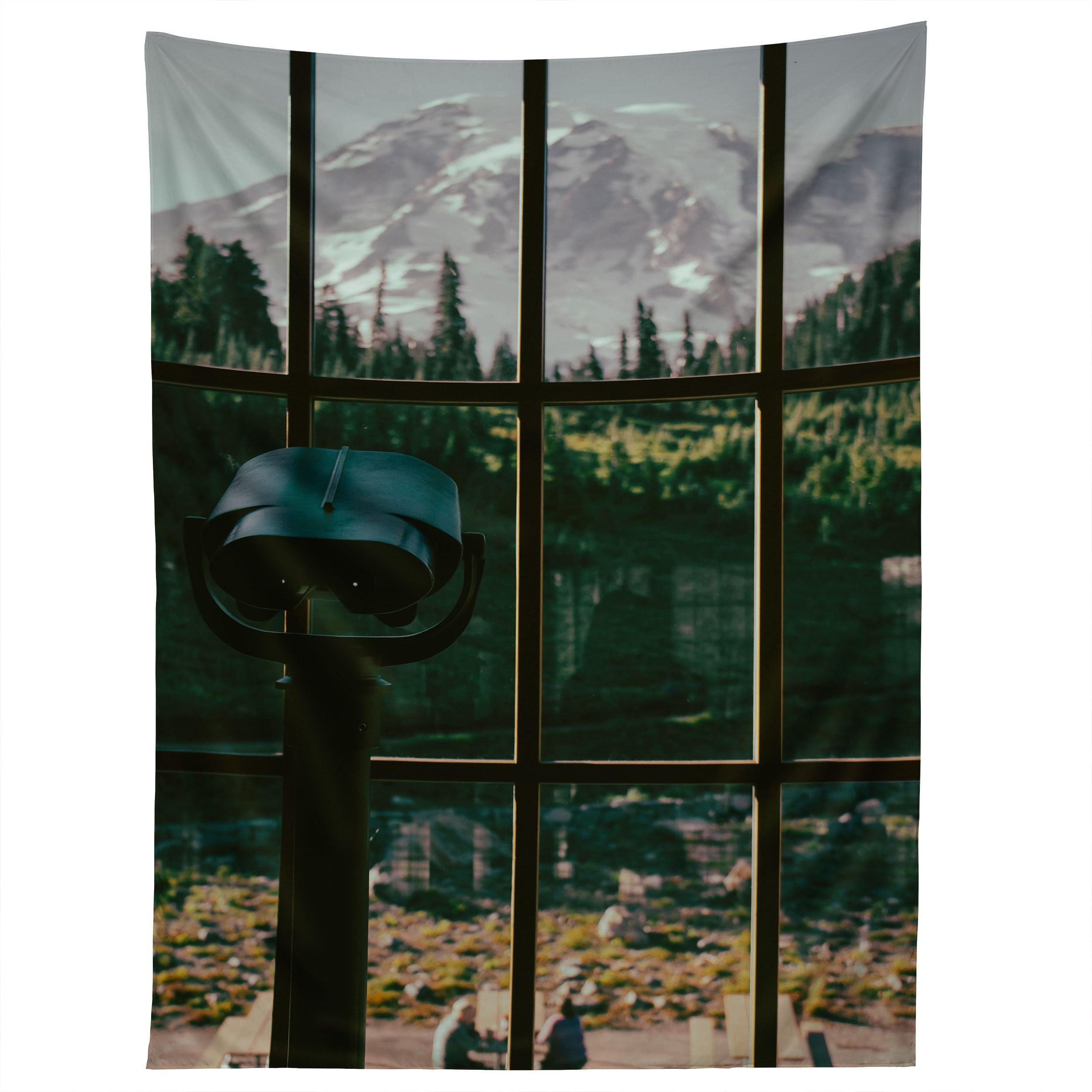 LOOKING AT RAINIER tapestry 75x100