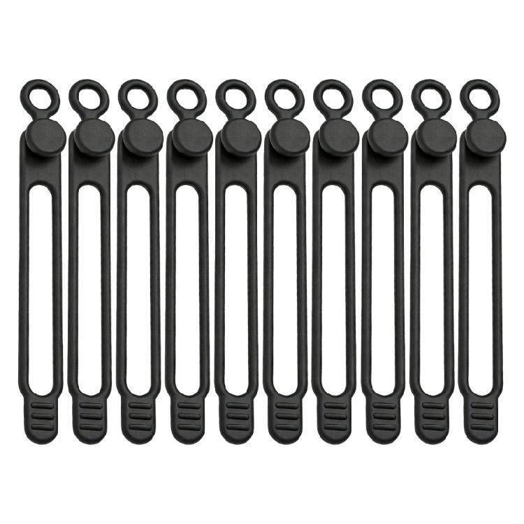 10pcs Reusable Silicone Cable Fasteners Data Cable Organizers Multipurpose Elastics Cord Organizers