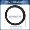 UXCELL 4pcs 72.6/73.1/74.1mm OD 64.1/66.6/67.1/57.1/66.1/72.6mm ID Car Hub Centric Ring Wheel Bore Center Spacer ABS Plastic