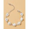 1 women's European and American trendy rose bracelet, wedding, date, travel, banquet, party, holiday dressing gift