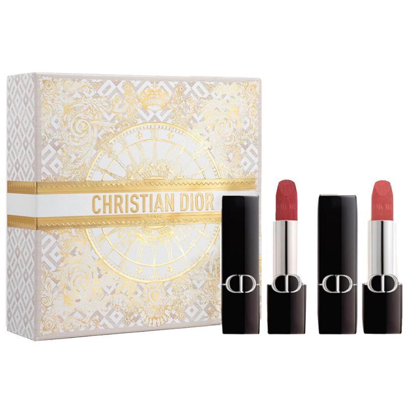 DIOR Lipstick 720 sandalwood nude velvet+772 powder nude velvet синий