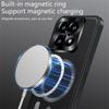 Pro Xiaomi 14T Pro Pouzdro Kompatibilní s MagSafe PU TPU PC Zadní Kryt Telefonu s Kovovým Rámečkem Objektivu