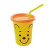 Skater Tumblers with Winnie the Pooh Disney Made In Japan Straws, 320ml, Face, Design, SIH3ST,