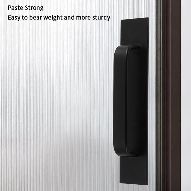 1 Pz Maniglie Autoadesive Istantanee per Cassetti e Armadi, Maniglie per Porte Adesive in Alluminio, Design Senza Foratura