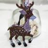 Blucome Christmas Anime Brooches Cute Cartoon Sika Deer Men's Brooch for Christmas New Year Gift