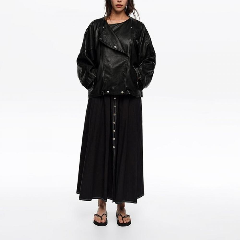 

BimbA Y LolA A Line Button Skirt blAck b265Aws007bkb Black/XS