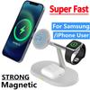 15W 3 In 1 Magnetic Wireless Charger Stand For iPhone 14 13 12 Pro Max Airpods Apple Samsung Watch  Fast Charging Dock Station