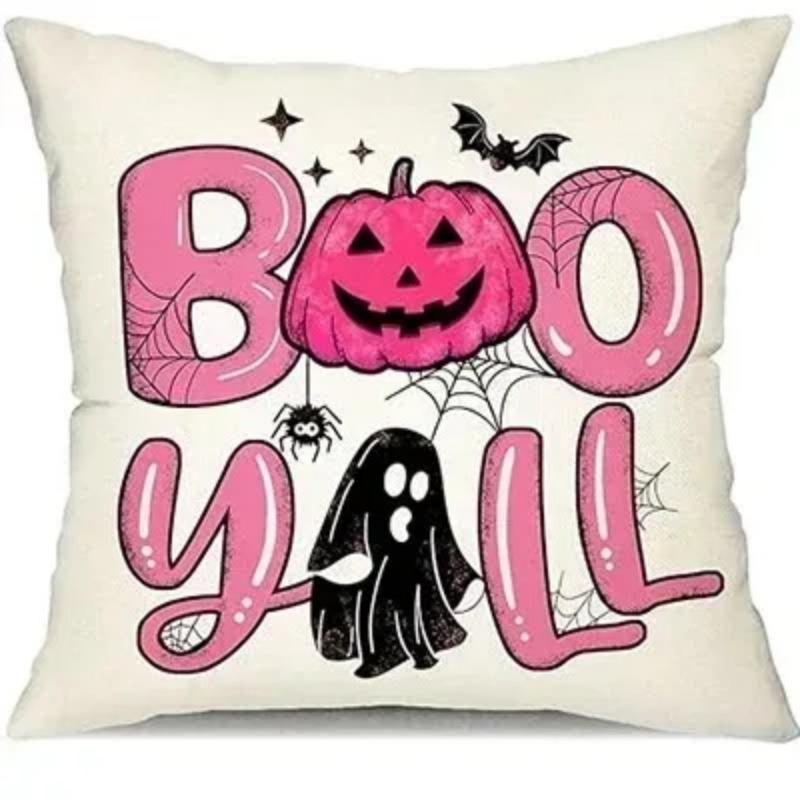 Halloween Decorative Pillowcase Ghost Pumpkin Truck Pattern Pillowcase Living Room Sofa Cushion Cover Room Decoration