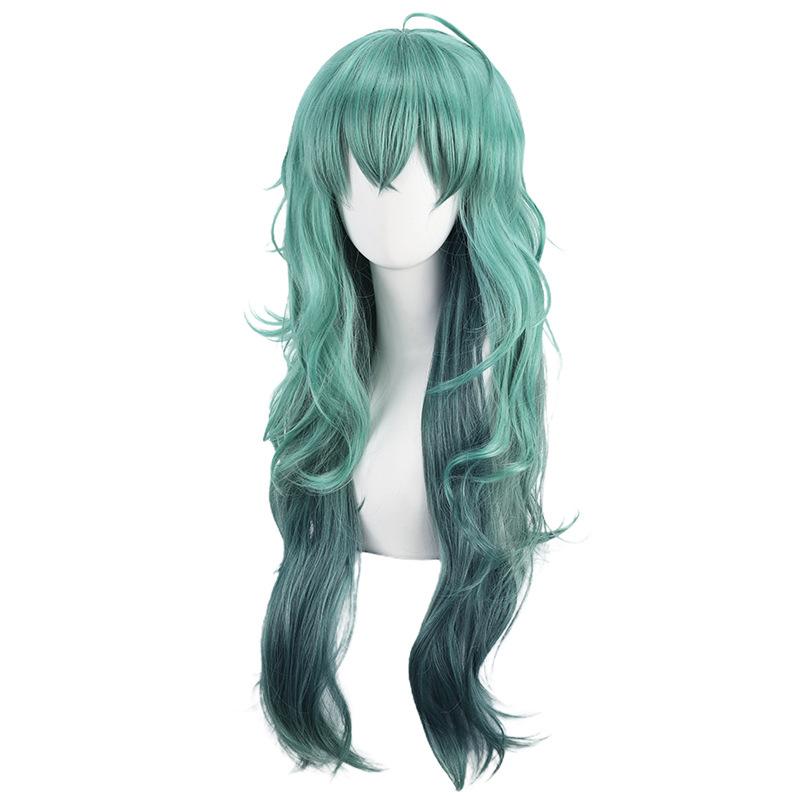 Long Synthetic Gradient Color Cosplay Wig Costume Hair Anime Character Style Heat Resistant Fiber for Party Halloween Roleplay