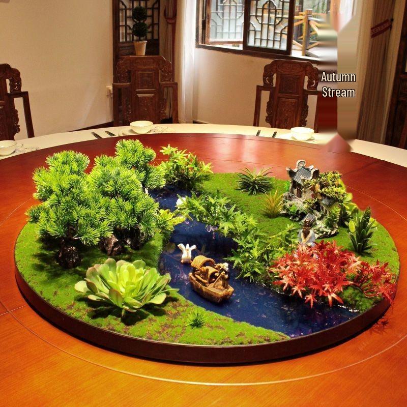 Hotel Dining Table Turntable Floral Display and Arrangement