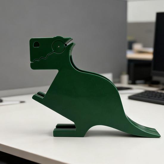 Dinosaur Sticky Notes Holder with Pen Storage Decorative Dino Memo Dispenser Organizer Desk Accessories