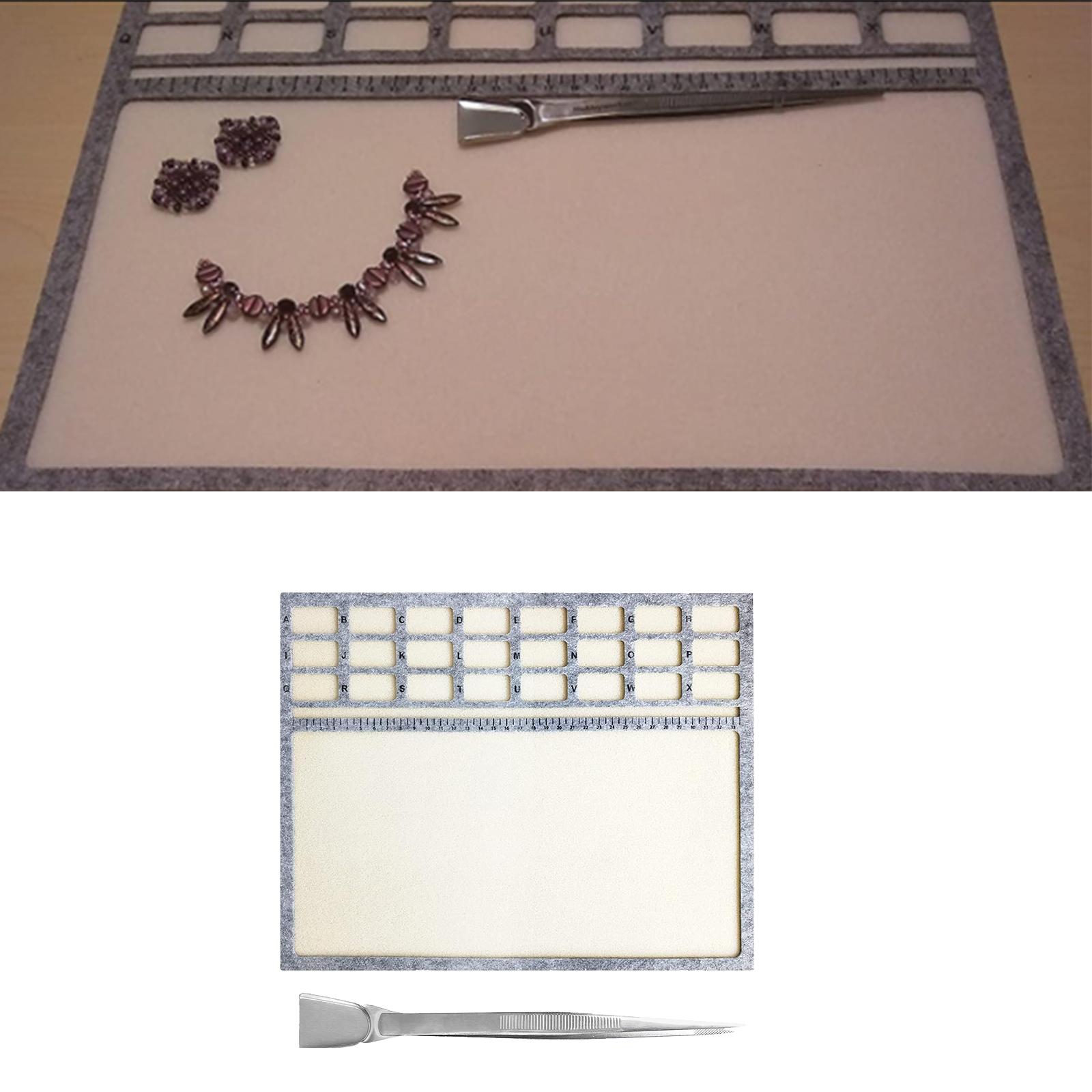 

Мат для бисера Мягкий флокированный коврик Бисероплетение Художественные аксессуары Подставка для ювелирного творчества Бисероплетение Принадлежности Флокированные коврики для бисера