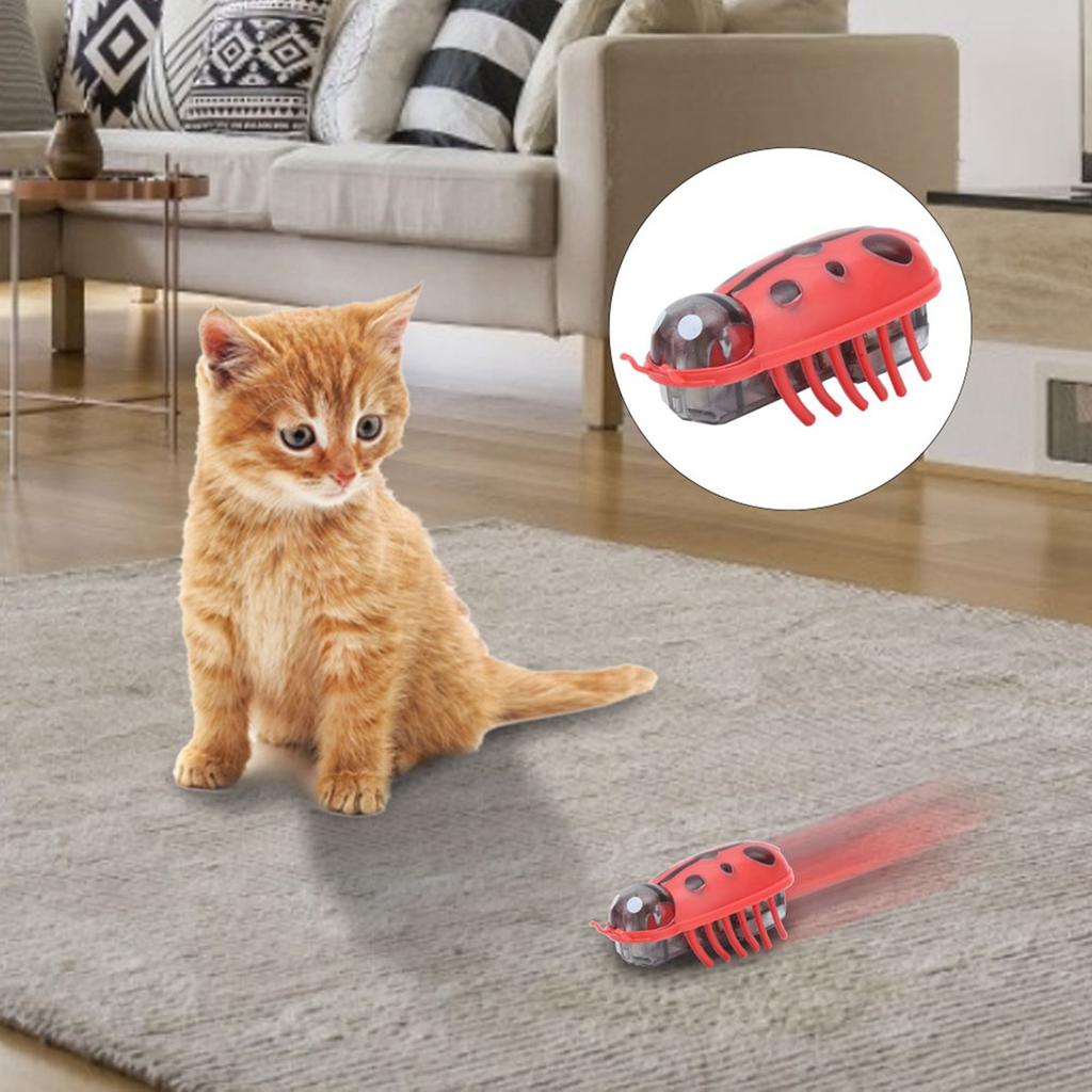 Cat Electric  Pet Mini Cute  Shape Electric Funny  Playing Interactive with Battery for Cat Mini Cute Cat
