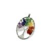 Jewelry Natural Gravel Crystal Tree Of Life Colorful Natural Stone Fortune Tree Love Necklace Pendant N151