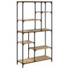 Artisan Oak Bookshelf 99 X 35.5 X 176 Cm Particleboard