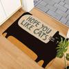 Cute Cat Decorative Floor Mat - Dirt & Wear-Resistant, Easy-Clean Entrance Mat