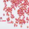 2.5mm Iridescent Metallic Glass Beads, 10g